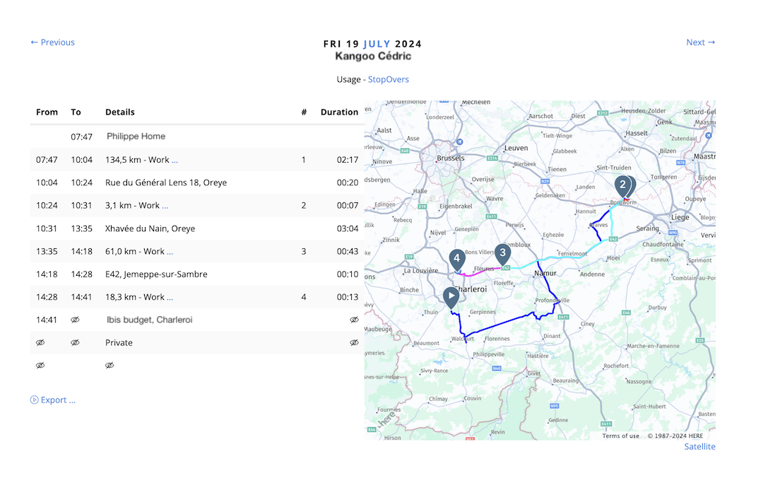 Automatic location & time reporting Automatic location & time reporting